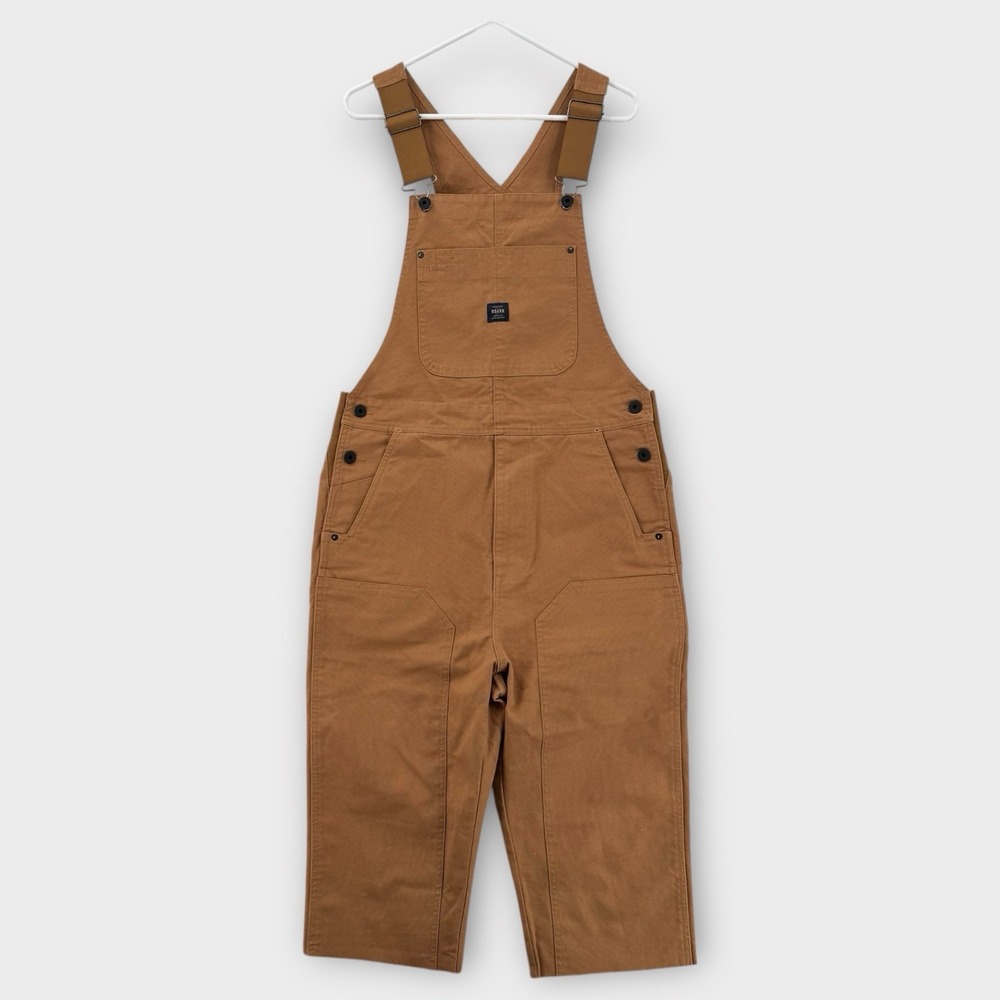 Roark‎ Foreman Overalls Mens 32 Tan Canvas Workwear Straight Fit Rugged Utility